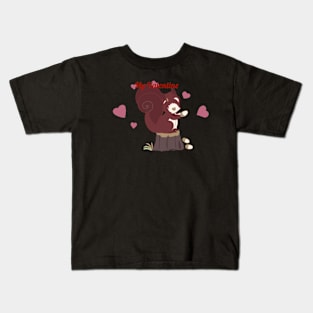 Squirrels valentine Kids T-Shirt